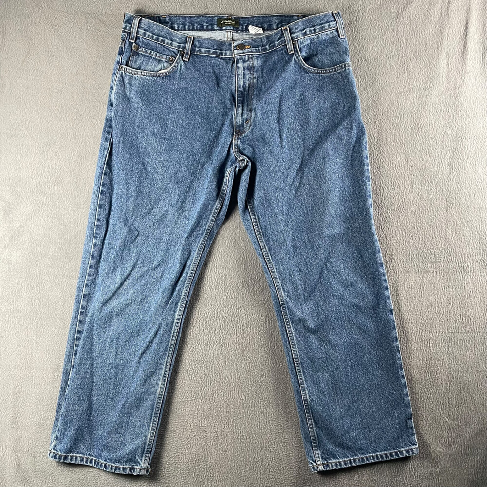 Eddie Bauer Relaxed Fit Denim Jeans Mens 40x30 Blue Jeans Outdoors Hiking Work